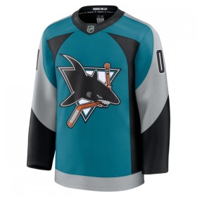 Miesten NHL San Jose Sharks Pelipaita Custom 2025-26 Fanatics Premium Alternate Teal